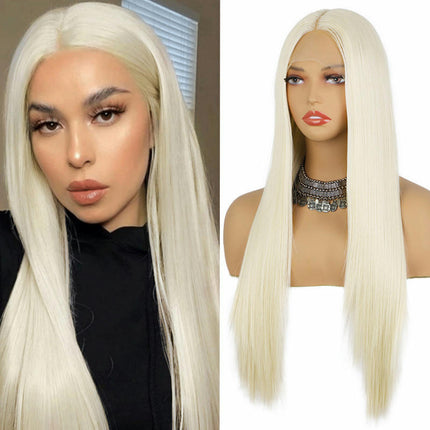 Lace Front Wig for Women Long Straight Hair Wigs Natural Straight Black Lace Wigs with Pre