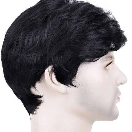 Wig For Mens Straight Mens Wigs Short Hair Adjustable Mens Wigs Realistic Natural Short Hair Wig