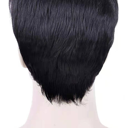 Wig For Mens Straight Mens Wigs Short Hair Adjustable Mens Wigs Realistic Natural Short Hair Wig