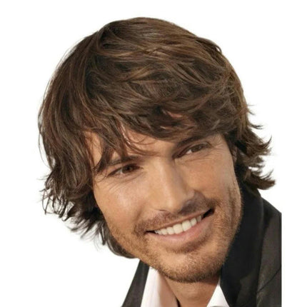 Synthetic Wigs with Bangs Wigs for Men Short Curly Fluffy Cosplay  Wig Layered