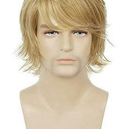 Short Wig Curly Mens Wigs with Bangs Synthetic Hair Natural Wigs for Men Daily Hair Wig