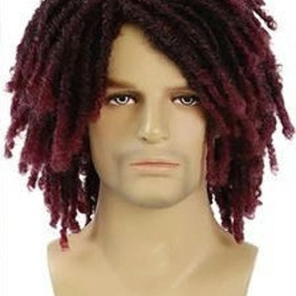 Short Dreadlock Wig for Men Synthetic Curly Full Wig for daily,Men's Wigs Natural Synthetic Hair