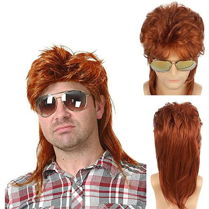 Curly Hair Wig Men's Fluffy Short Hair Wig Synthetic Hair Wigs for Men 80s Party Cosplay Wig punk