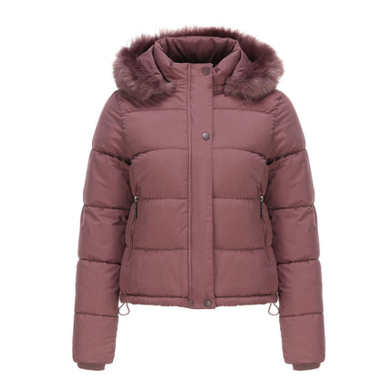 Women's Hooded Winter Coat Thicken Quilted Puffer Warm Jacket