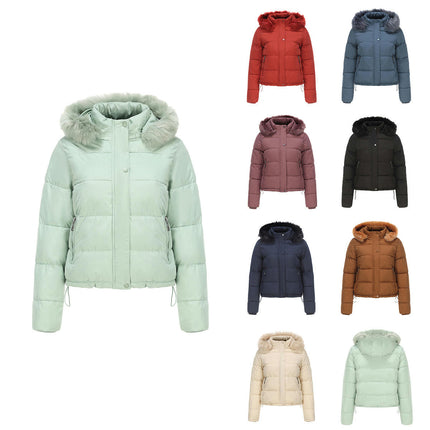 Women's Hooded Winter Coat Thicken Quilted Puffer Warm Jacket