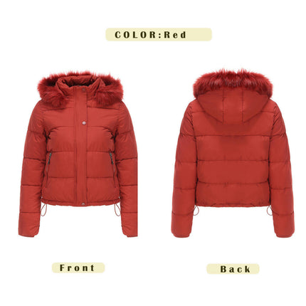 Women's Hooded Winter Coat Thicken Quilted Puffer Warm Jacket