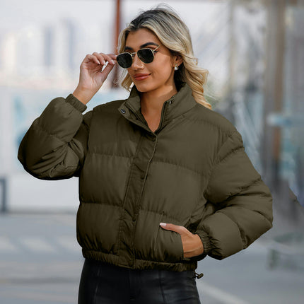 Women's Winter Thicken Puffer Coat Casual Quilted Jackets Warm Outerwear