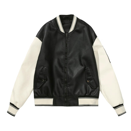 Women's Baseball Bomber Jacket Vintage Sweatshirt Casual Coats Jacket