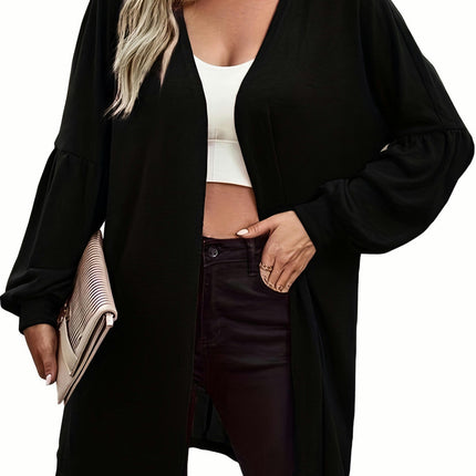 Women's Casual Lightweight Lantern Long Sleeve Cardigan Coat