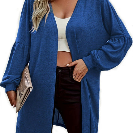 Women's Casual Lightweight Lantern Long Sleeve Cardigan Coat