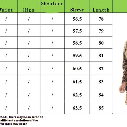 Women's Faux Fur Jackets Autumn Winter Leopard Coats Loose Fur Coat