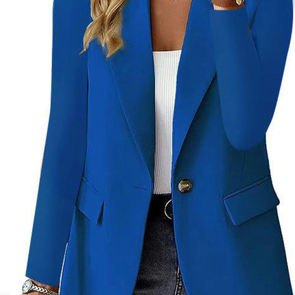 Women's Casual Long Sleeve Blazers Solid Color Blazer Work Office Open Front Blazer Jacket