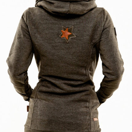 Women's Casual Fleece Hoodie Coat Sweatshirts Pullover with Pocket