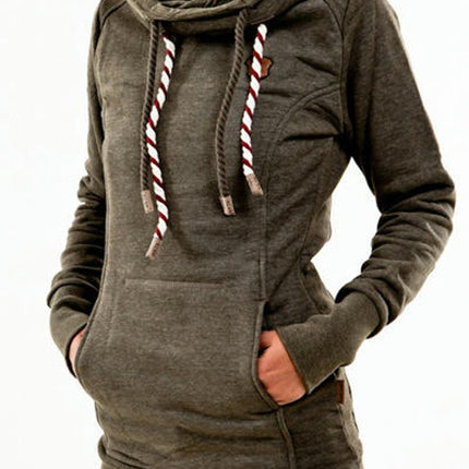 Women's Casual Fleece Hoodie Coat Sweatshirts Pullover with Pocket