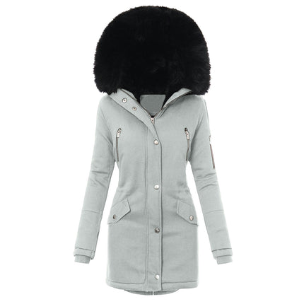 Women's Winter Coats Parka Jacket Hooded Winter Warm Parka Coat with Pockets