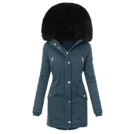 Women's Winter Coats Parka Jacket Hooded Winter Warm Parka Coat with Pockets