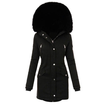 Women's Winter Coats Parka Jacket Hooded Winter Warm Parka Coat with Pockets