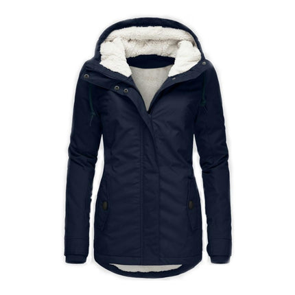 Women's Winter Warm Coat Thicken Fleece Lined Parka Jackets with Hood