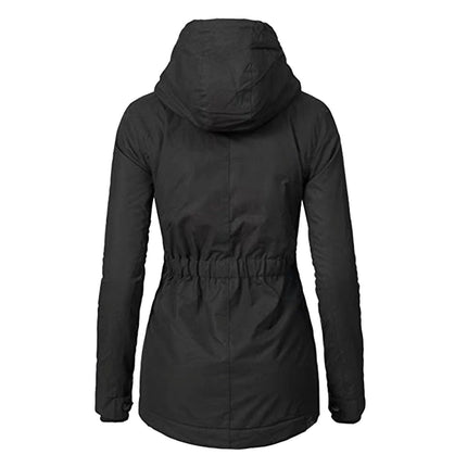 Women's Winter Warm Coat Thicken Fleece Lined Parka Jackets with Hood