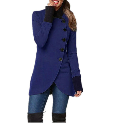 Women's Winter Warm Jacket Single Breasted Mid-Length Coat