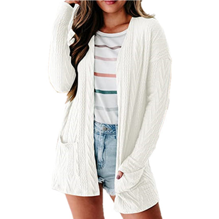 Women's Casual Lightweight Cardigan Long Sleeve Open Front with Pockets Coat