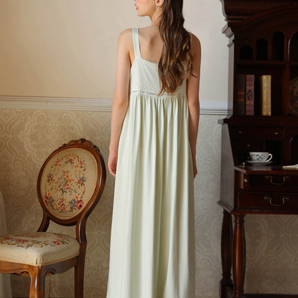 Women's Nightgowns Long Sleeveless Night gown Soft Ladies Nightdress