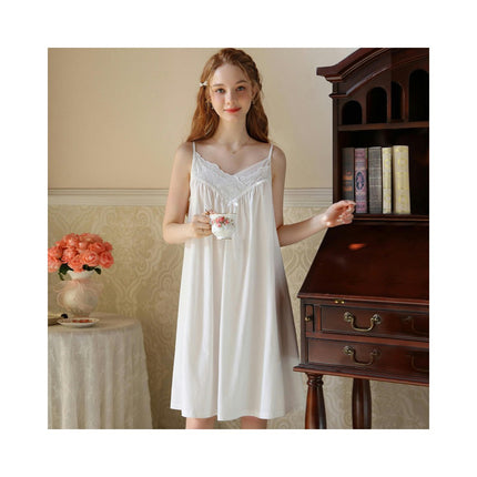 Women Lace Nightgown Sexy Sleeveless Chemise Sleepwear Sleep Dress