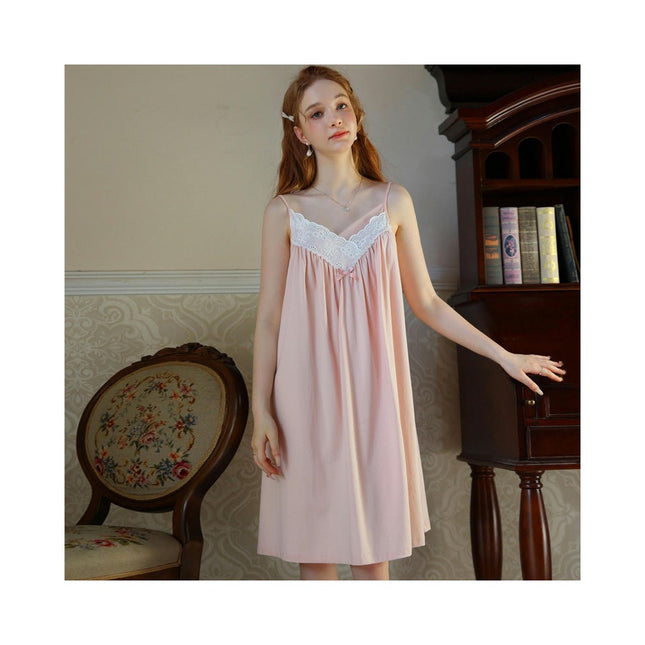 Women Lace Nightgown Sexy Sleeveless Chemise Sleepwear Sleep Dress