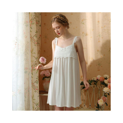 Women's Sexy Nightgowns Soft Nightie Slip Lace Chemise Sleepwear