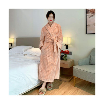 Plush Robes For Women Soft Warm Fleece Bathrobe for Women-A1