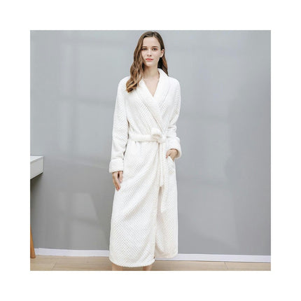 Plush Robes For Women Soft Warm Fleece Bathrobe for Women-A1