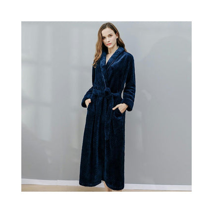 Plush Robes For Women Soft Warm Fleece Bathrobe for Women-A1