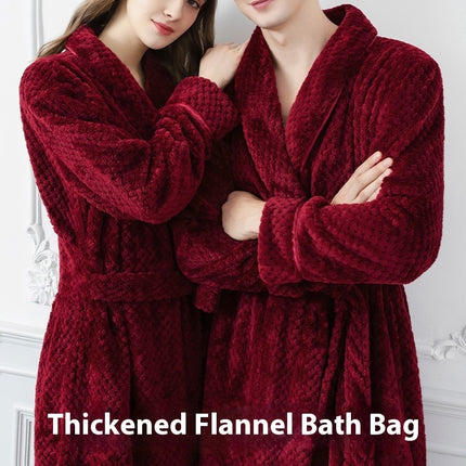 Plush Robes For Women Soft Warm Fleece Bathrobe for Women-A1