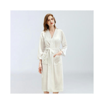 Robes For Women Lightweight Unisex Waffle Kimono Bathrobe