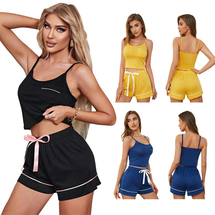 Pajamas for Women Soft Sleepwear 2 Piece Cami Shorts Set Pj Loungewear