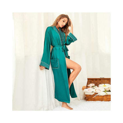 Women's Long Silk Robes Lightweight Satin Robes Sleepwear