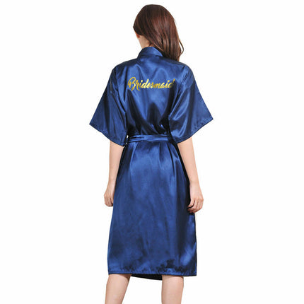 Women's Kimonos Bridesmaid Robes Wedding Party Bridal Robes Satin Silk Robes