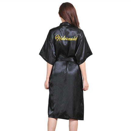 Women's Kimonos Bridesmaid Robes Wedding Party Bridal Robes Satin Silk Robes