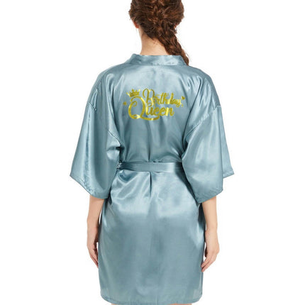 Women's Satin Kimono Robes Party Robes Silky Bathrobes