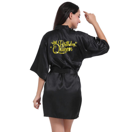 Women's Satin Kimono Robes Party Robes Silky Bathrobes