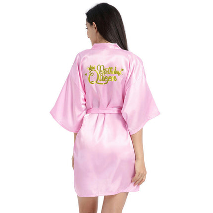 Women's Satin Kimono Robes Party Robes Silky Bathrobes