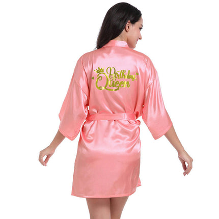 Women's Satin Kimono Robes Party Robes Silky Bathrobes