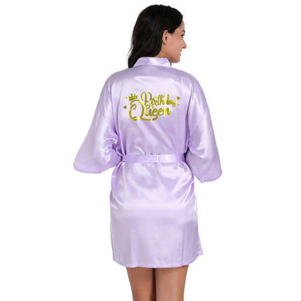 Women's Satin Kimono Robes Party Robes Silky Bathrobes