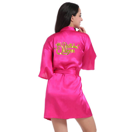 Women's Satin Kimono Robes Party Robes Silky Bathrobes