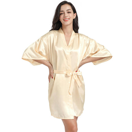 Women's Satin Kimono Robes Party Robes Silky Bathrobes