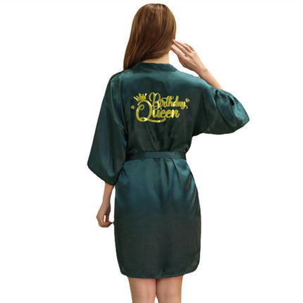 Women's Satin Kimono Robes Party Robes Silky Bathrobes