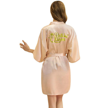 Women's Satin Kimono Robes Party Robes Silky Bathrobes