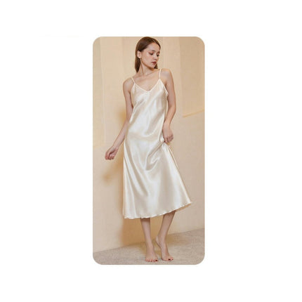 Satin Nightgowns for Women Silk Nightdress Chemise Long Sleepwear