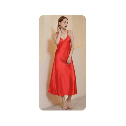 Satin Nightgowns for Women Silk Nightdress Chemise Long Sleepwear