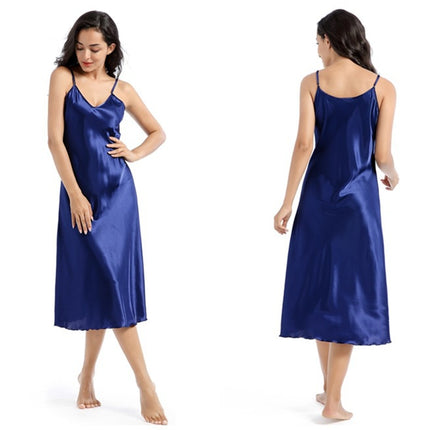 Satin Nightgowns for Women Silk Nightdress Chemise Long Sleepwear